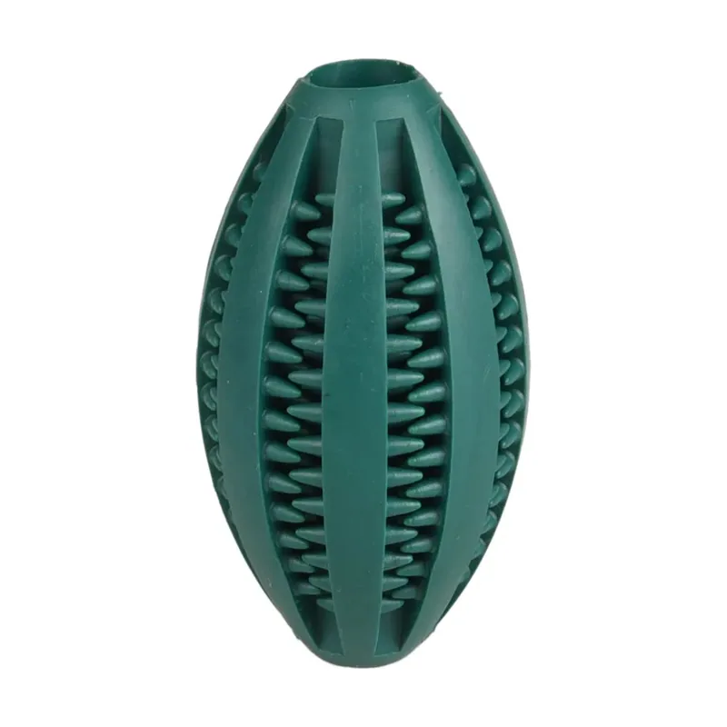 Flamingo Pelota de Rugby verde para perros