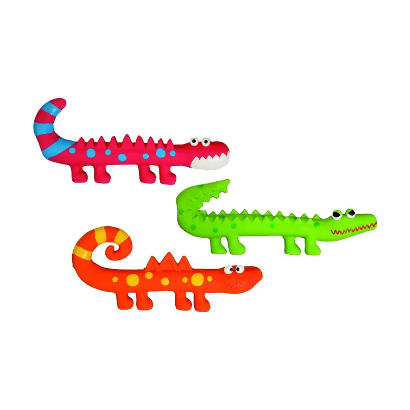Flamingo Jurassic Juguetes de látex para perros