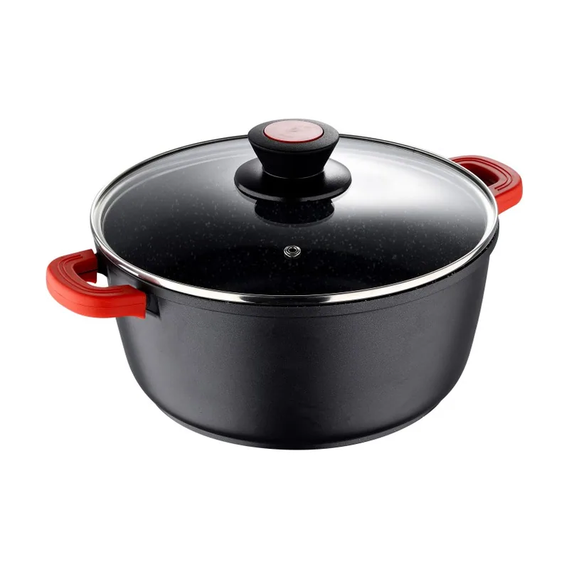 Bg30115bk Cacerola 24 Cm Aluminio Fundido Con Tapa