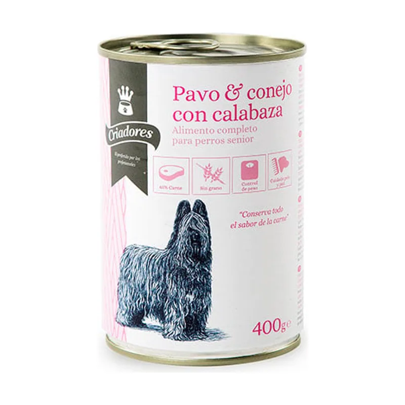 Criadores 400 g Senior Pavo y Conejo lata