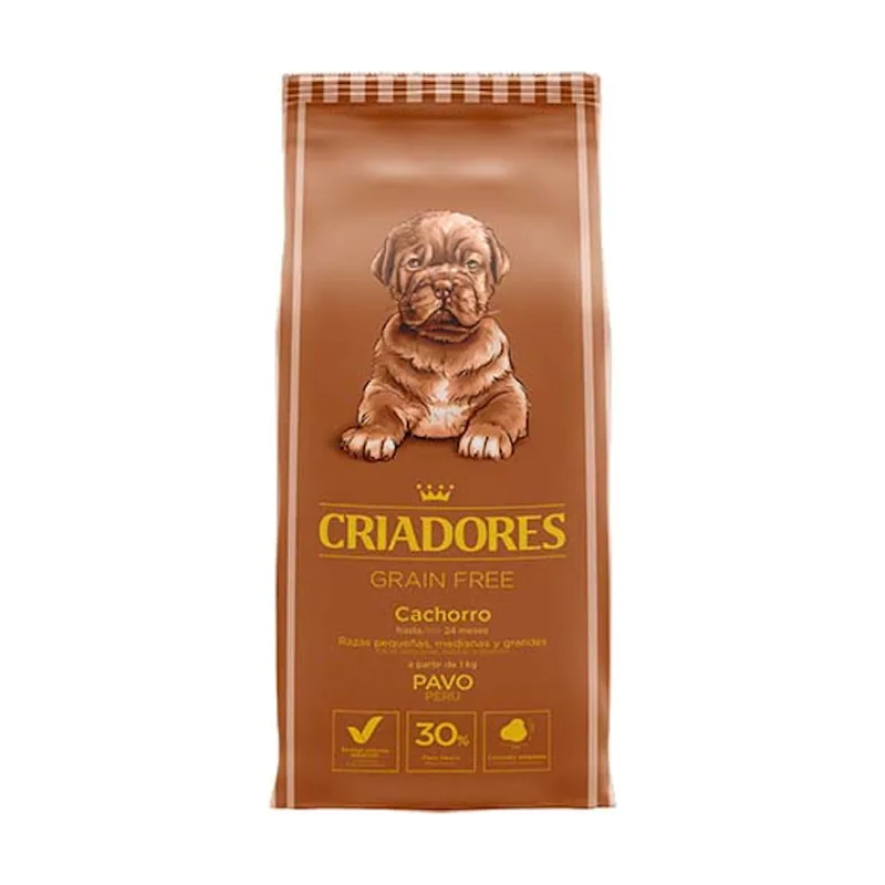 Criadores 12 kg Grain Free Pavo pienso para cachorros