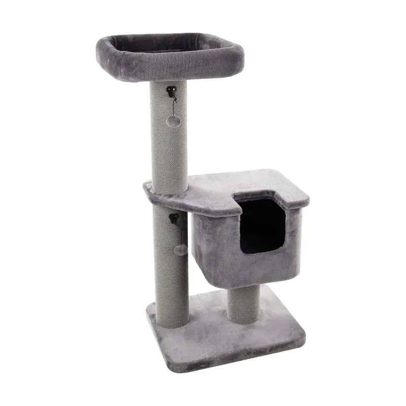 Flamingo Viola Árbol Rascador con cueva para gatos