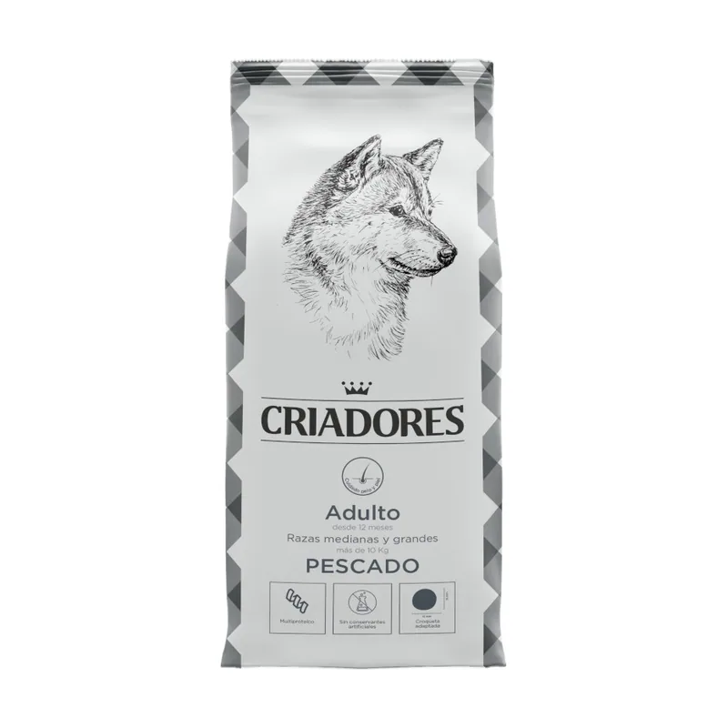 Criadores 15 kg Adulto Pescado pienso
