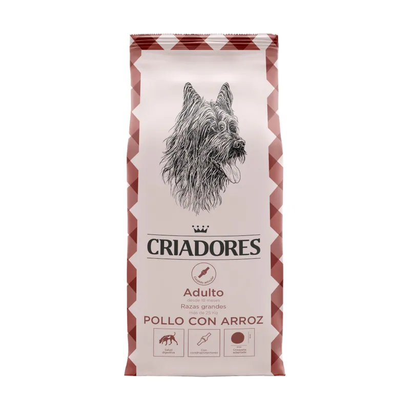 Criadores 15 kg Adulto Pollo y Arroz pienso