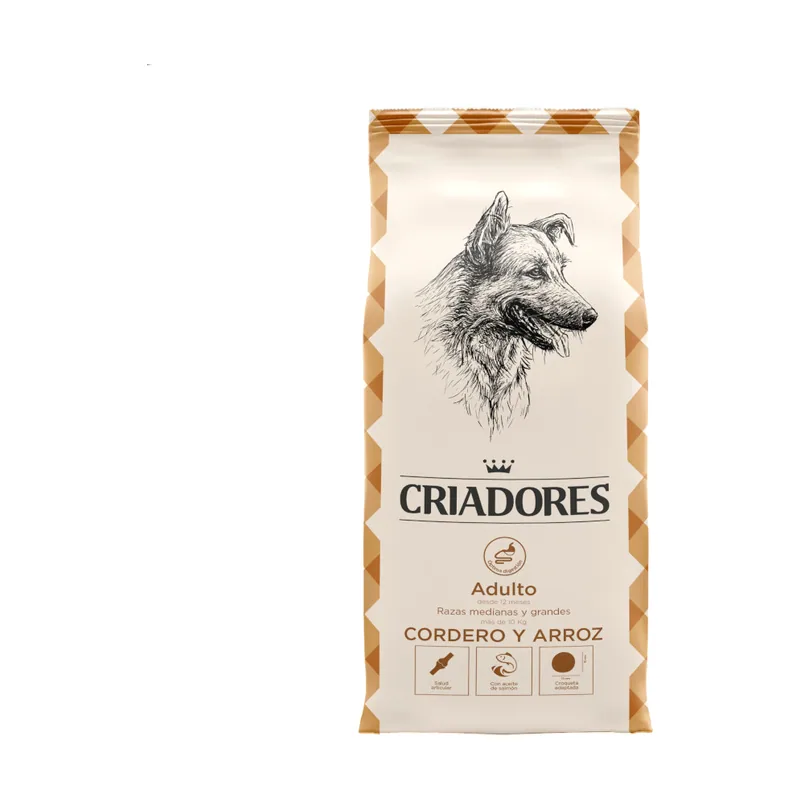 Criadores 3 kg Adulto Cordero y Arroz pienso