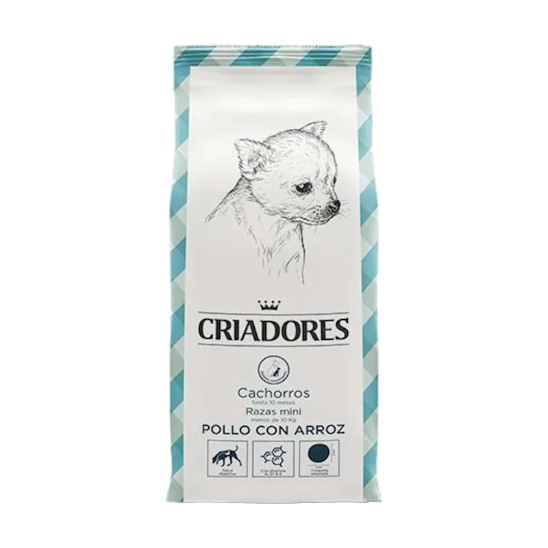 Criadores 3 kg Pollo y Arroz pienso para cachorros de razas mini