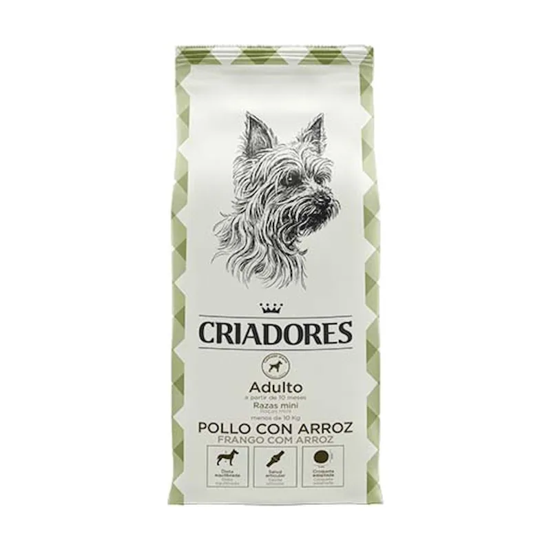 Criadores 3 kg Adulto Pollo y Arroz pienso