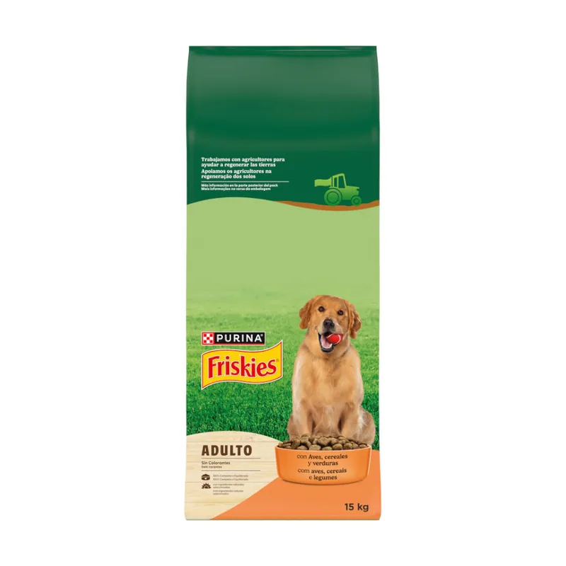 Friskies 15 kg Pollo y Verduras pienso