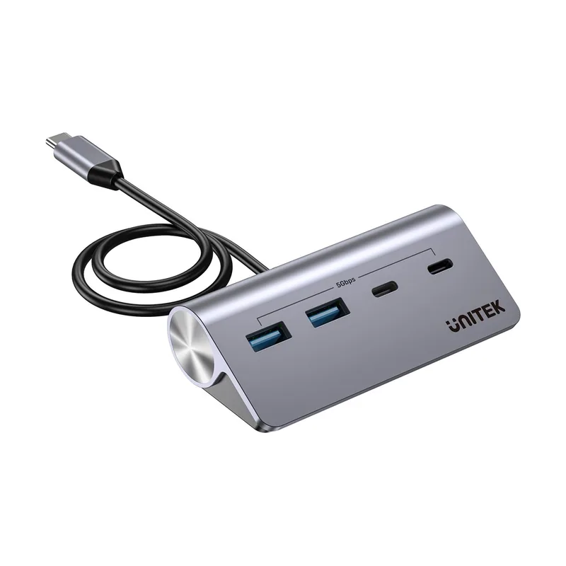 Hub usb-c 2x usb-c 2x usb-a 5gbps alu