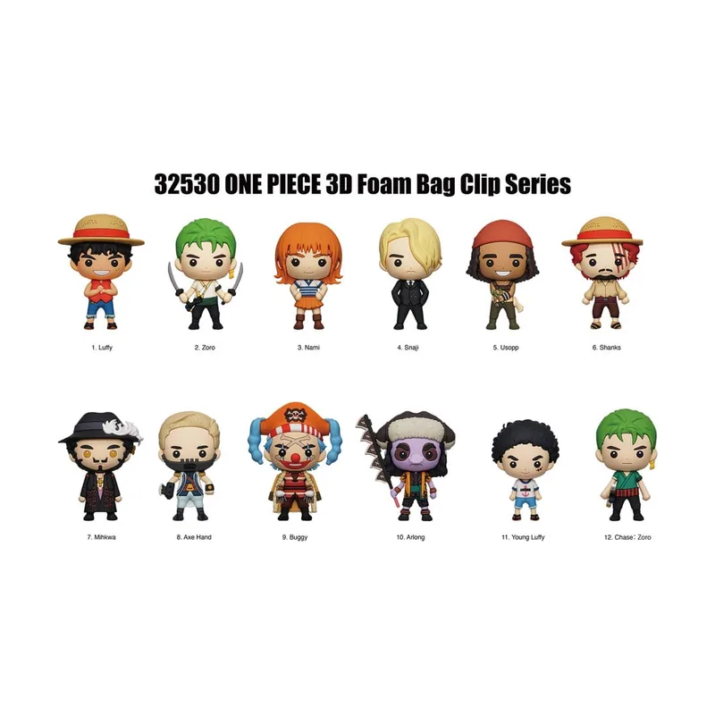 One piece colgantes pvc 3d netflix series 1 expositor 24