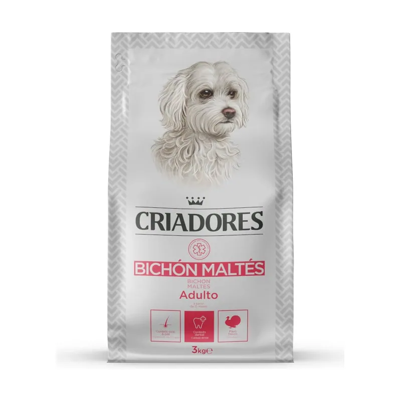 Criadores 3 kg Bichón Maltés pienso