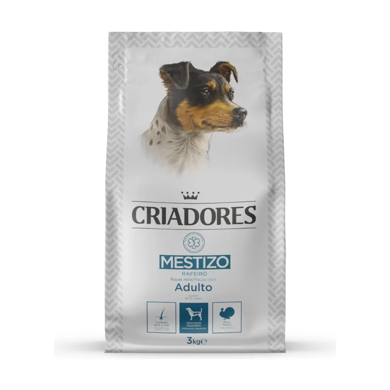 Criadores 3 kg Mestizo Pavo pienso
