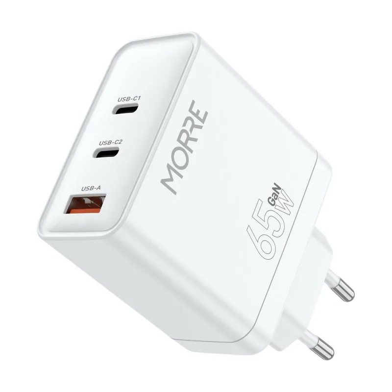 Tiross Morre ładowarka usb/usb-c 65w biała