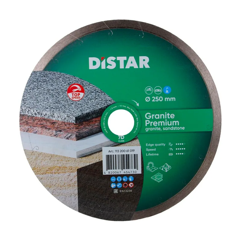 Tarcza diamentowa granite premium 250 x 1,8 x 10 x 25,4