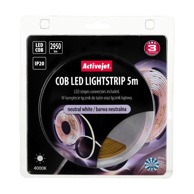 AJE-COB 5m neut cinta luminosa Regleta luminosa universal Interior 5000 mm