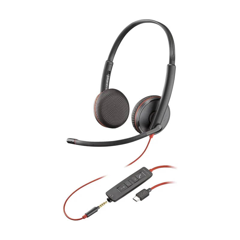 HP POLY Auriculares Blackwire C3225 estéreo USB-C paquete