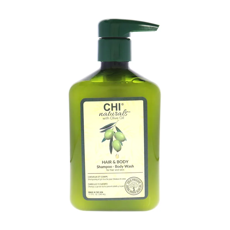 Olive Organics Hair & Body Shampoo Body Wash For Hair Skin 340ml