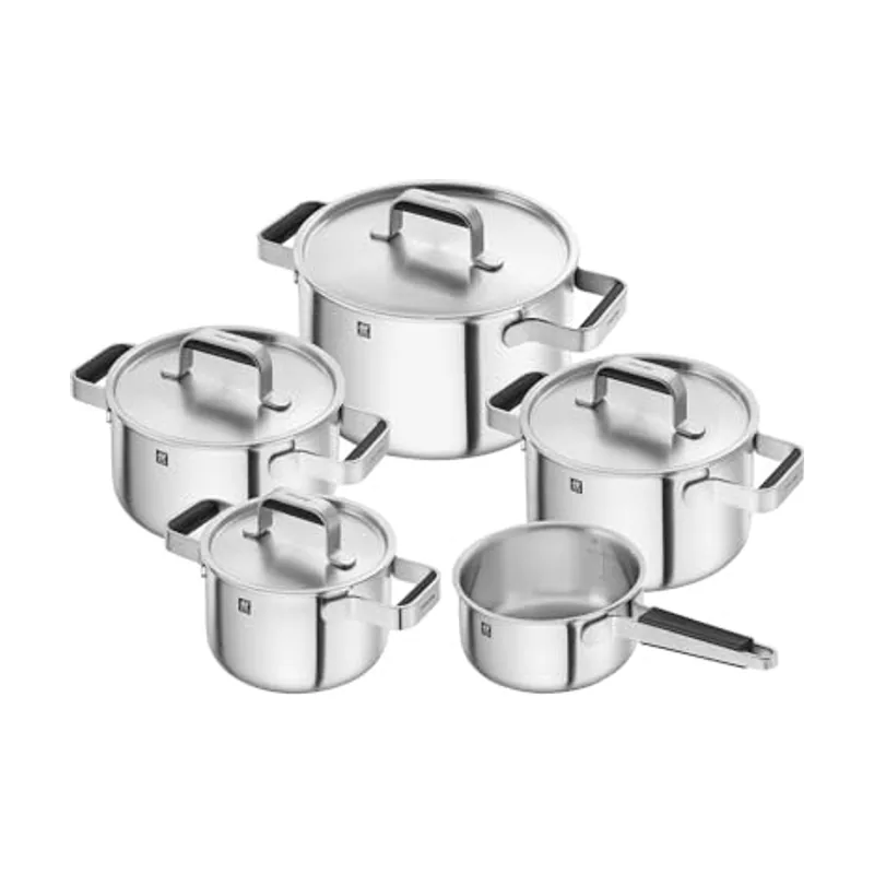 Zwilling Pure Kochgeschirrset 5-tlg. 18/10 Edelstahl silber