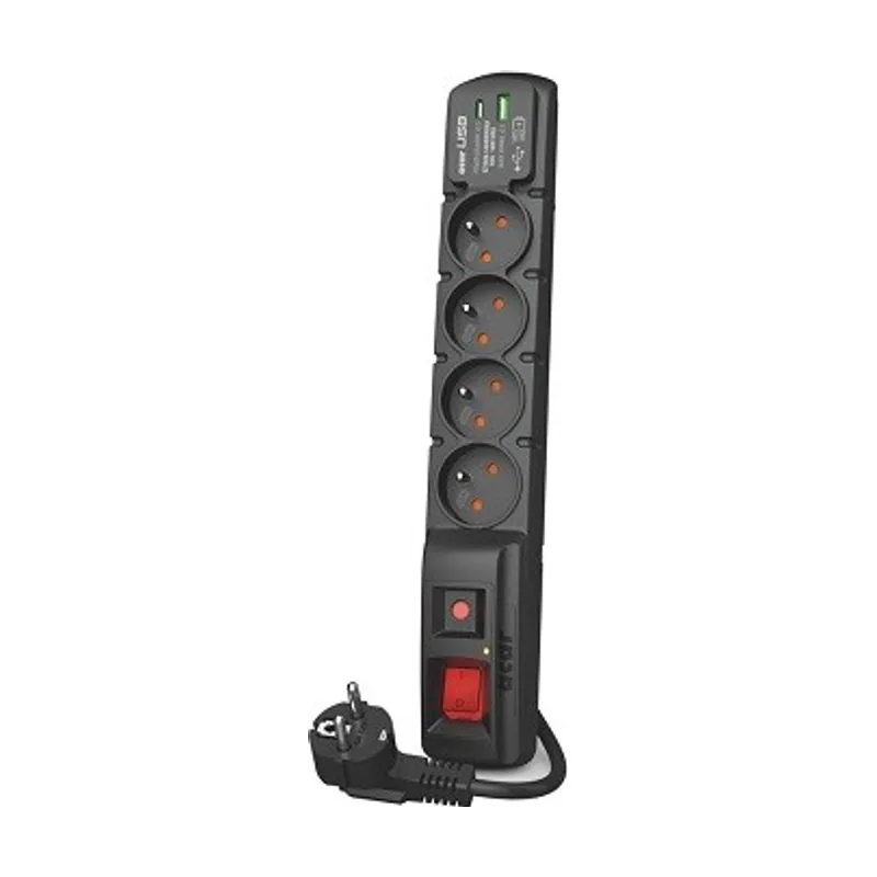Acar f4 usb a+c cable de protección contra sobretensiones cargador