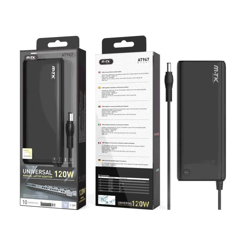 Cargador para portátil universal automático 120w