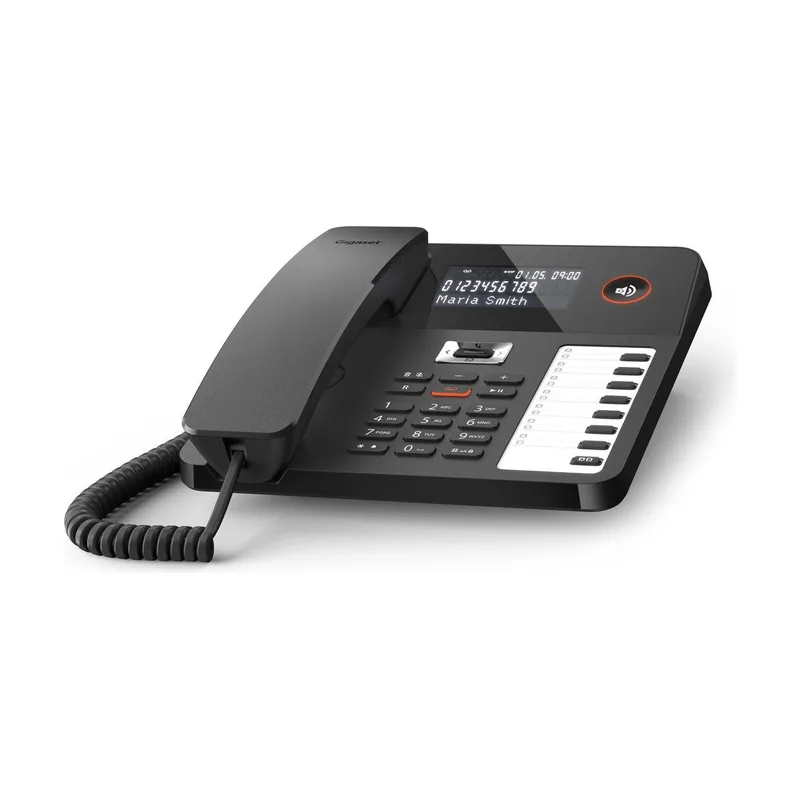 Desk 800 DA Tavolo con AMPIO Display Retoilluminato Segreteria Telefonica 7 x 2 Tasti Programmabili Presa CUFFIE Nero Marca