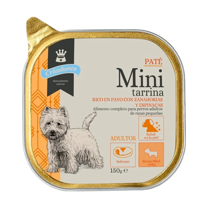 Criadores 150 g Adulto Mini Pavo tarrina
