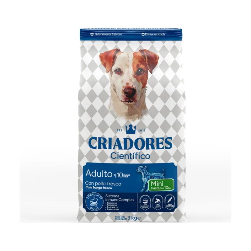 Criadores 3 kg Científico Adulto Mini Pienso Pollo