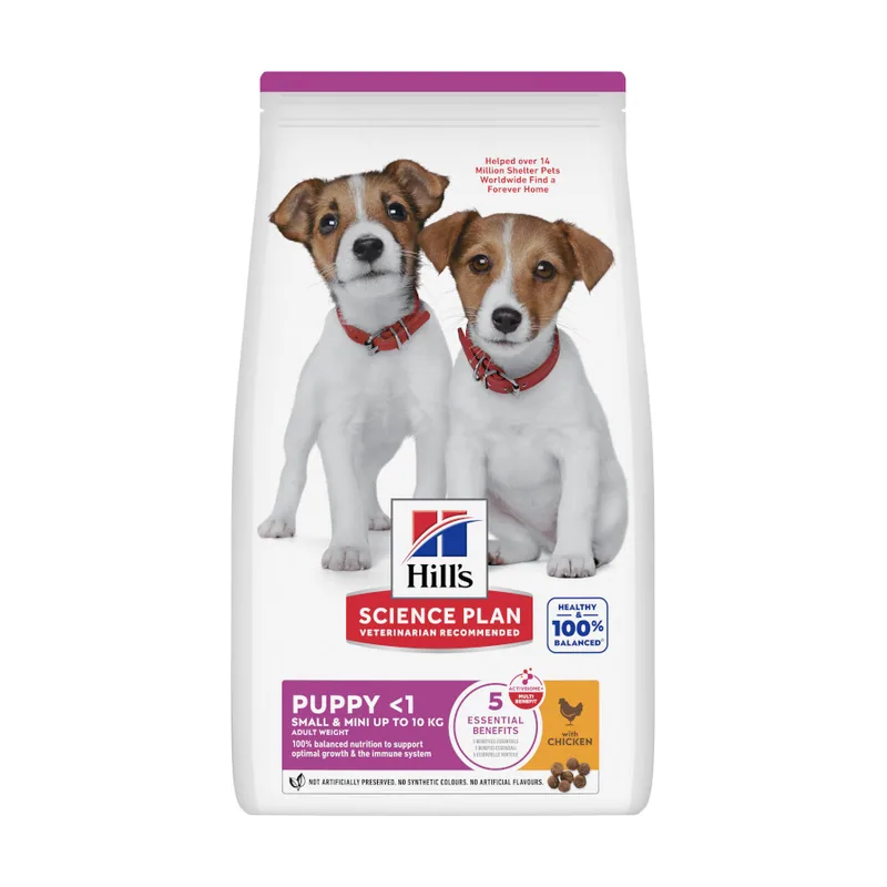 Hill's 3 kg Science Plan Puppy Small y Mini Pollo Pienso para cachorros