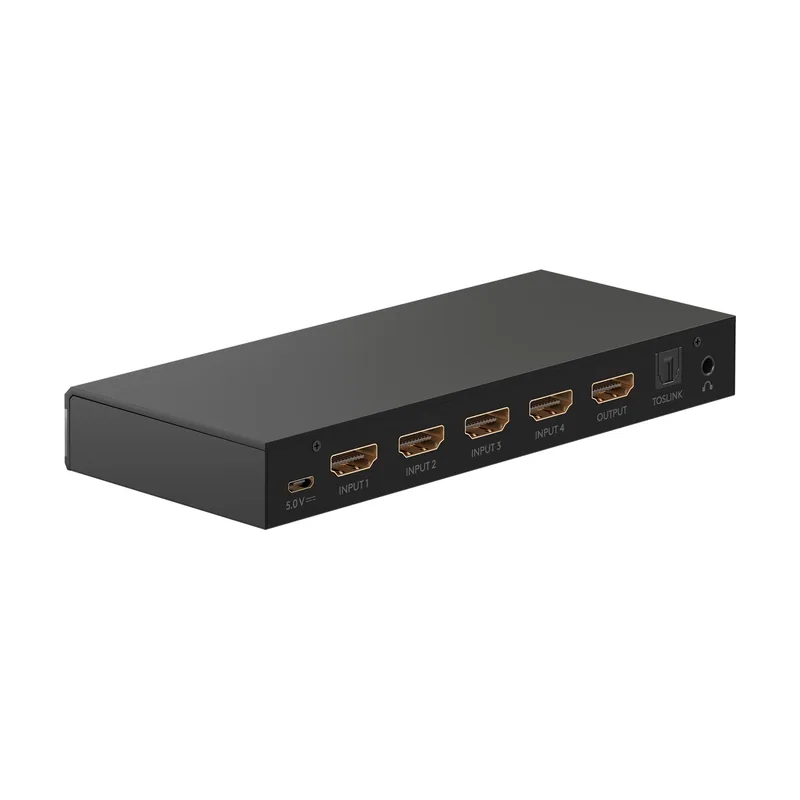 58490 Conmutador HDMI 4 entradas 1 salida Mando a distancia Conmutador HDMI