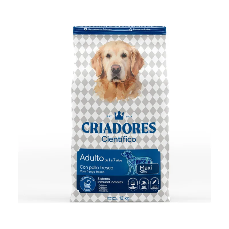 Criadores 12 kg Científico Adulto Maxi Pienso Pollo