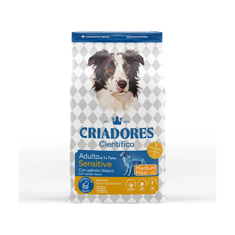 Criadores 12 kg Científico Sensitive Adulto Medium-Maxi Pienso Salmón