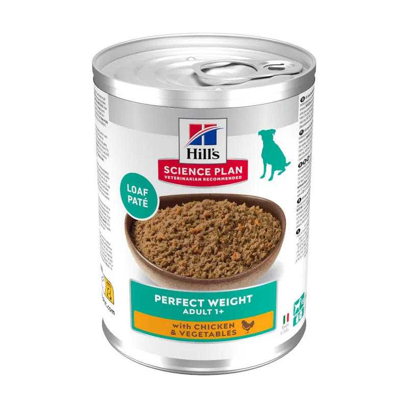 Hill's 363 g Adult Perfect Weight Pollo y Vegetales lata