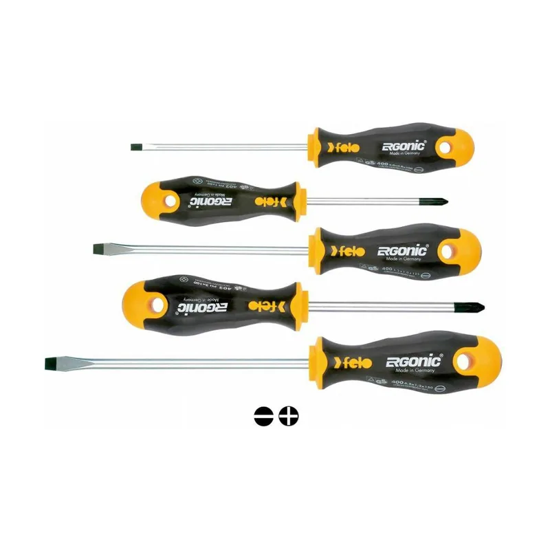 Wolfcraft Felo Ergonic Feles40095118 Juego de Destornilladores