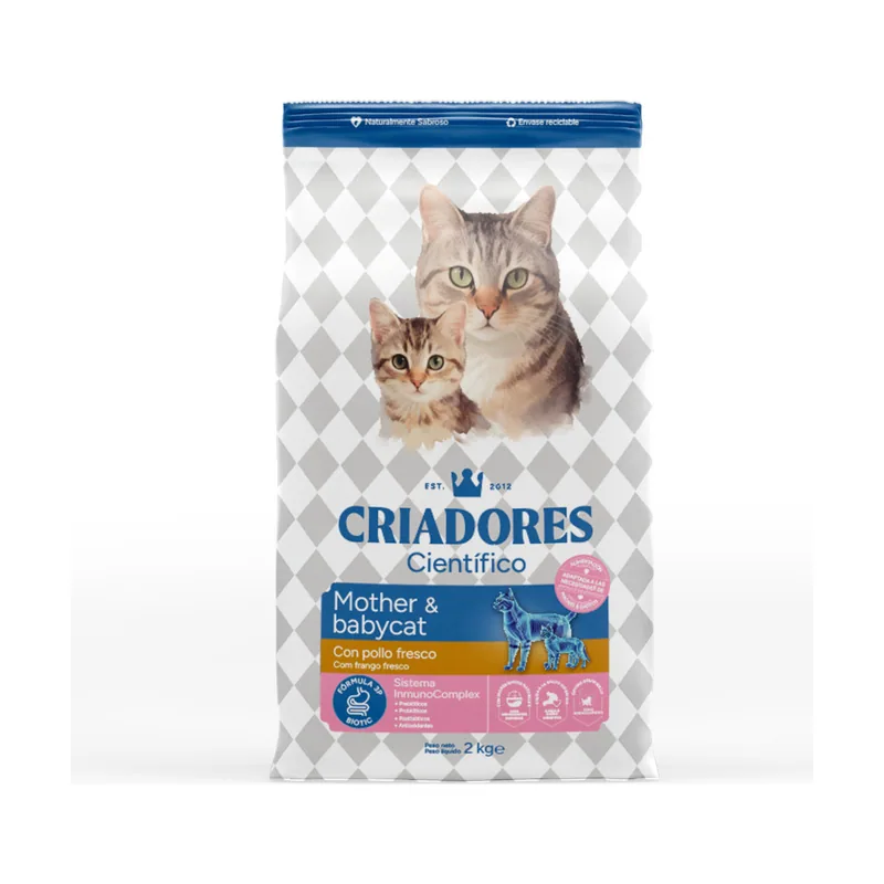 Criadores 2 kg Científico Mother & Baby Cat pollo pienso