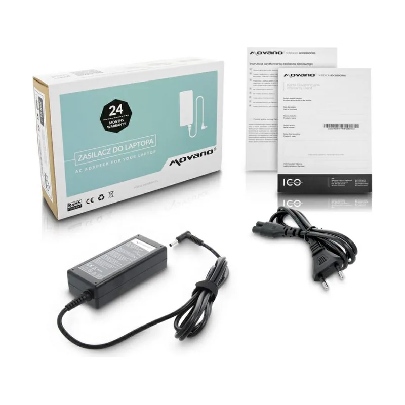 Cargador compatible para portátil hp 45w 19.5v 2.31a 4,5 mm x 3,0 mm
