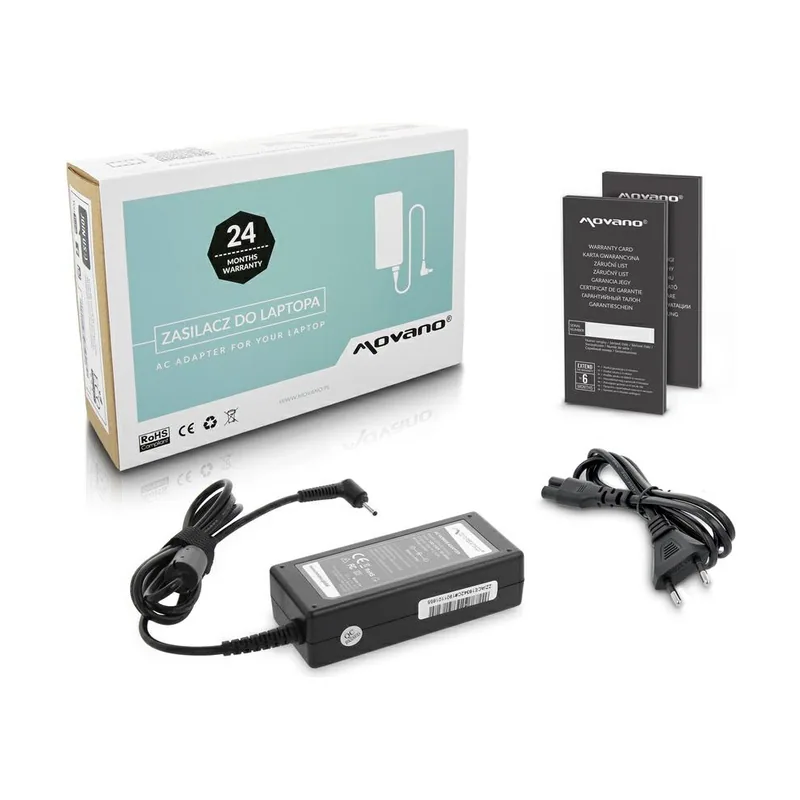 Cargador para portátil acer 65w 19v 3.42a 3,0 mm x 1,1 mm
