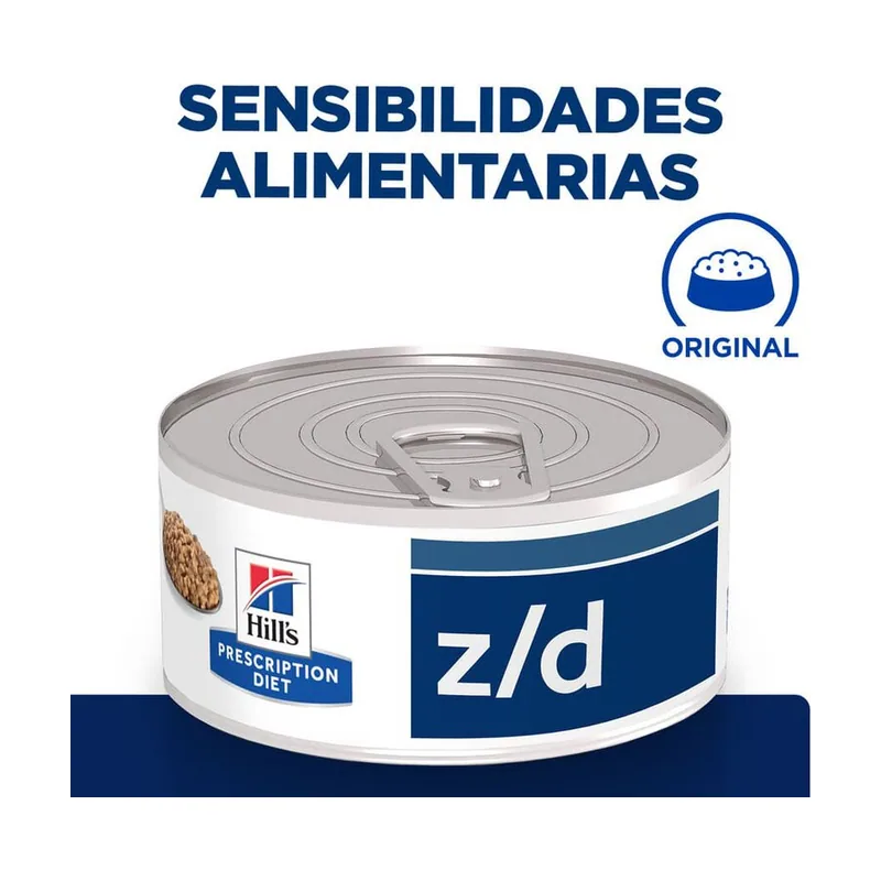 Hill's 156 g Prescription Diet Food Sensitives lata z/d para gatos