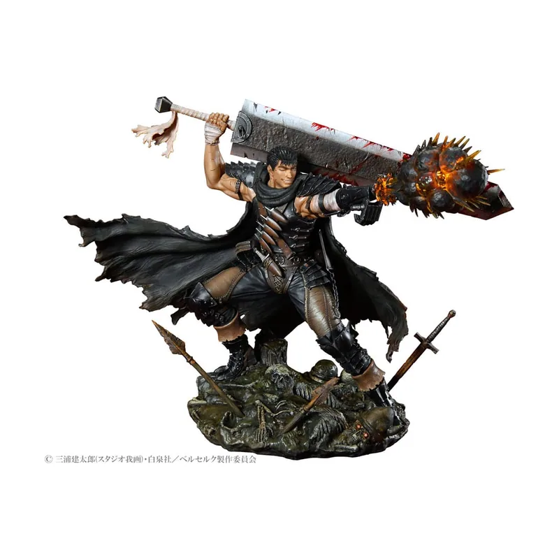 Medicos Entertainment Guts Black Swordsman Ver. Statue 26,5 cm Berserk 1/7 Scale