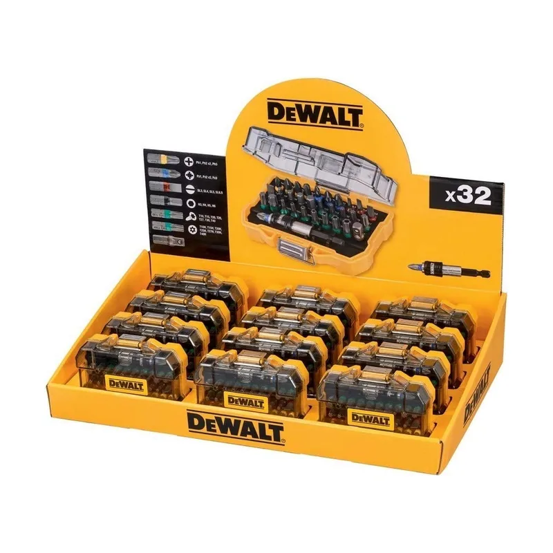 DeWalt Merchandiser con 12 Juego DT7969M-QZ 32 Puntas