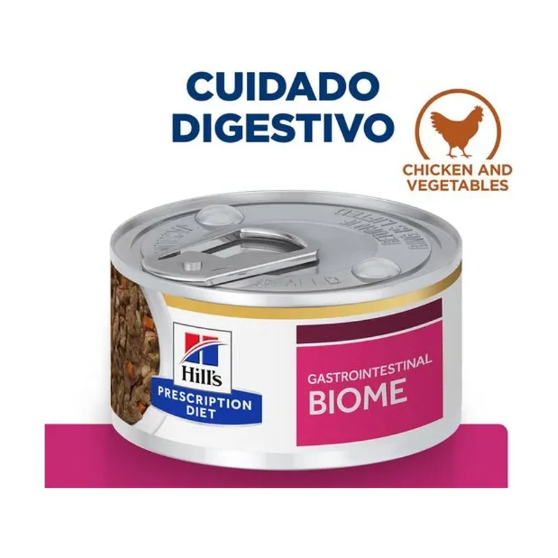 Hill's 82 g Prescription Diet Gastrointestinal Biome Estofado de Pollo lata para gatos