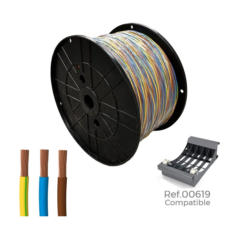 Cable Eléctrico Manguera h07z1-k 3G Tricolor 3 x 2,5 mm 200 m