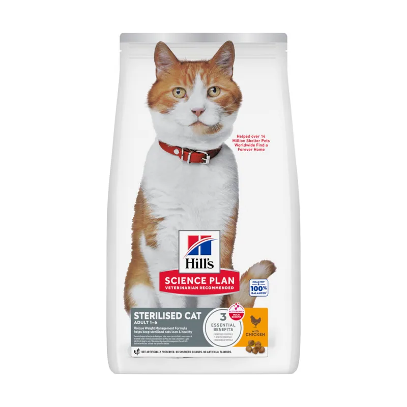 Hill's 15 kg Science Plan Sterilised Adult Pollo pienso