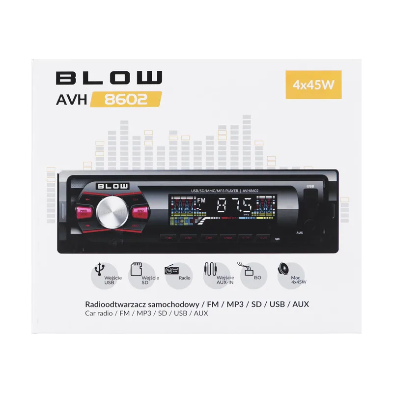 Radio avh-8602 mp3/usb/sd/mmc