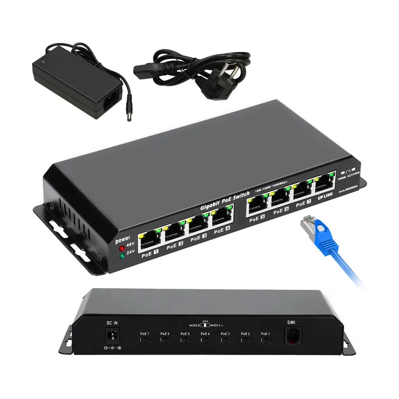 Extralink PoE Switch KRATOS 7x Gigabit PoE