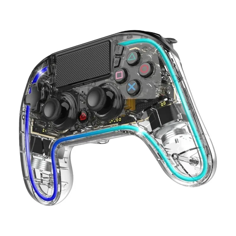 Neon Bluetooth Transparente Gamepad Analógico PlayStation 4