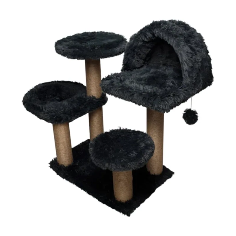Catshion Katy Árbol Rascador con Cueva Gris para gatos