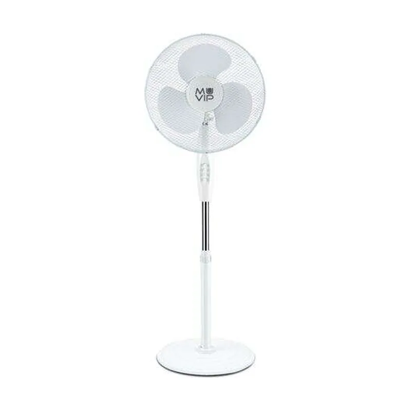Ventilador de Pie Blanco 40cm 45W con Base Reforzada