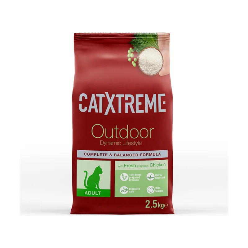 Catxtreme 2.5 kg Adult Outdoors Pollo pienso