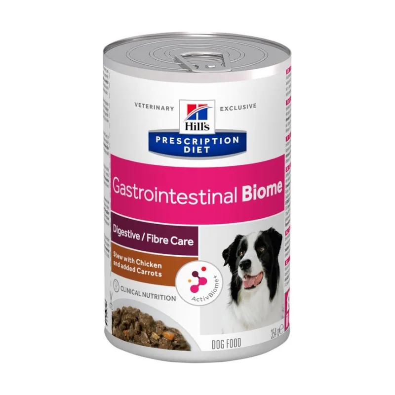 Hill's 354 g Prescription Diet Gastrointestinal Biome Estofado Pollo y Verduras lata para perros