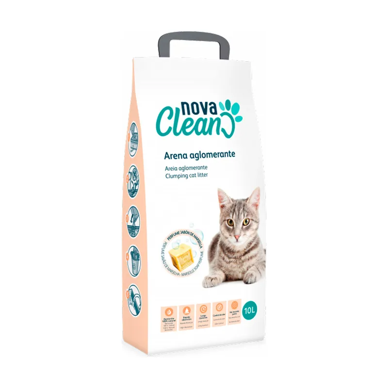 Nova Clean 10 L Marsella Arena Aglomerante para gatos